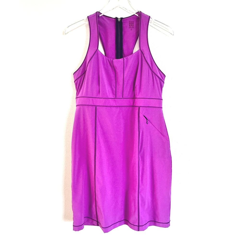 Title Nine Nimblene Trouble Purple Racerback Athletic Dress with Pockets